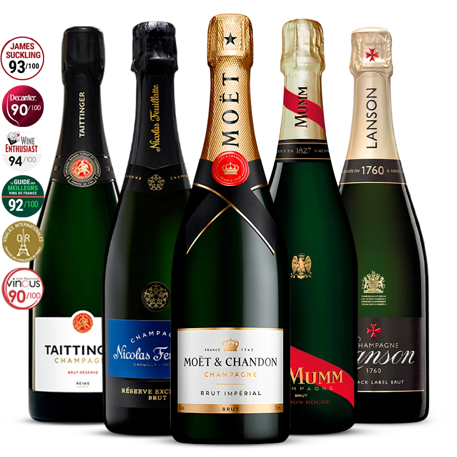 Pack of 5 Must-Have Champagnes 3.75L