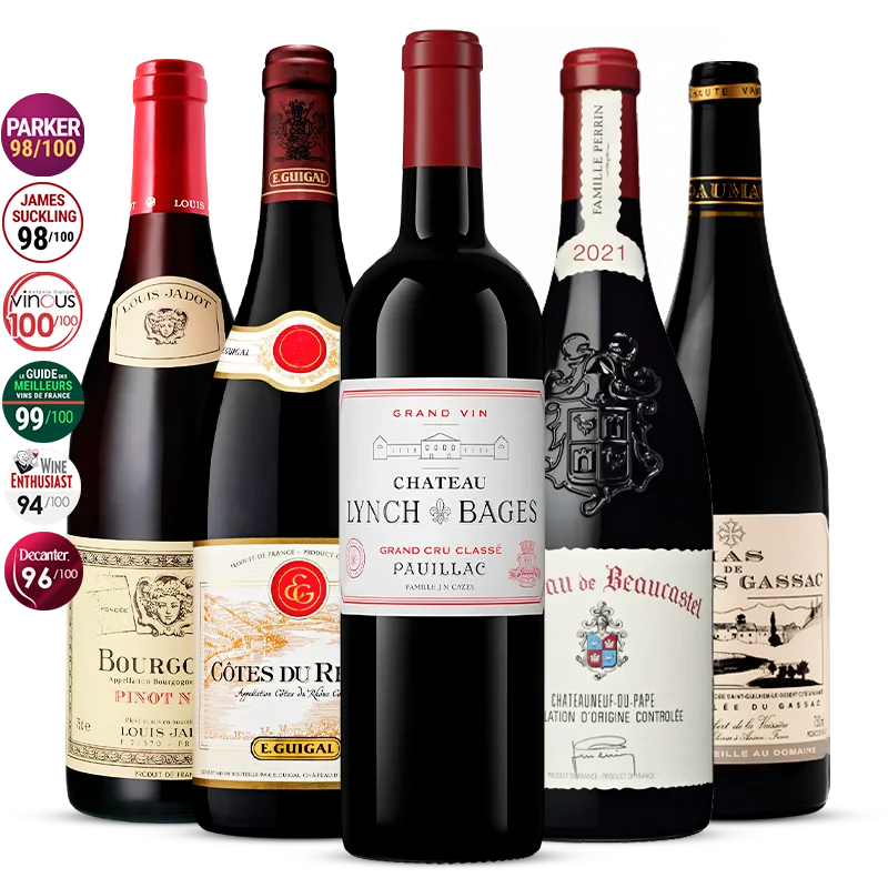 Pack 5 Bottiglie Gli Imperdibili del Rosso