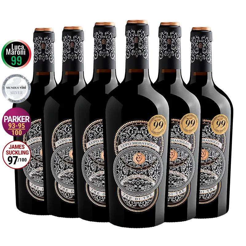 Pack 6 Lupo Meraviglia Tre di Tre 2022 - Botter 4.5l